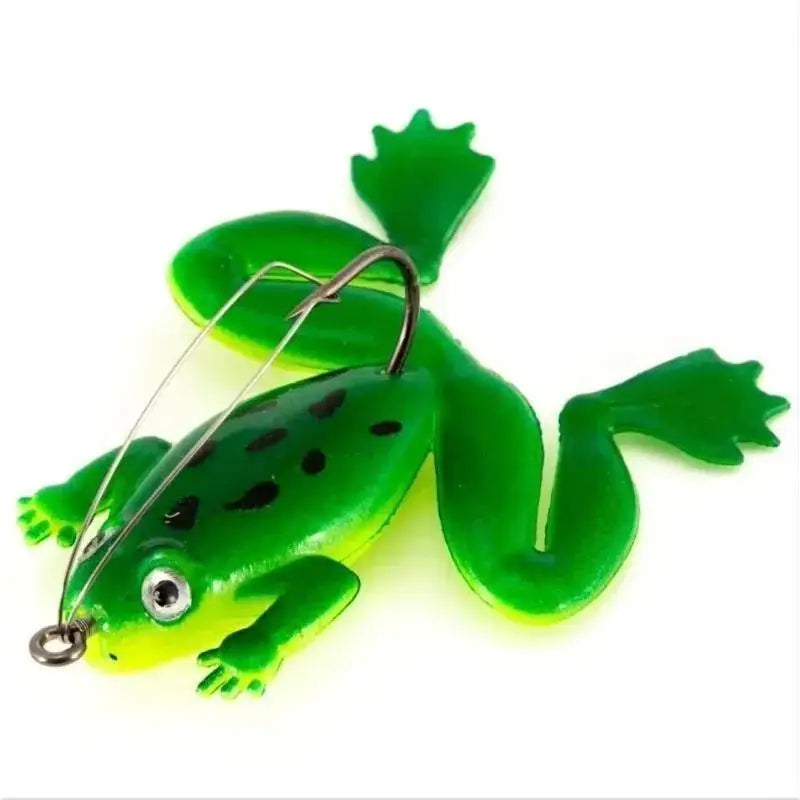 Soft Silicone Frog Fishing Lures – 10pc Swimbait Crankbait Fishing Lure Qme