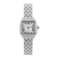 Ladies' Square Diamond Quartz Watch | Steel Belt, 4 Colors Women's Fashion Watch Qme 1