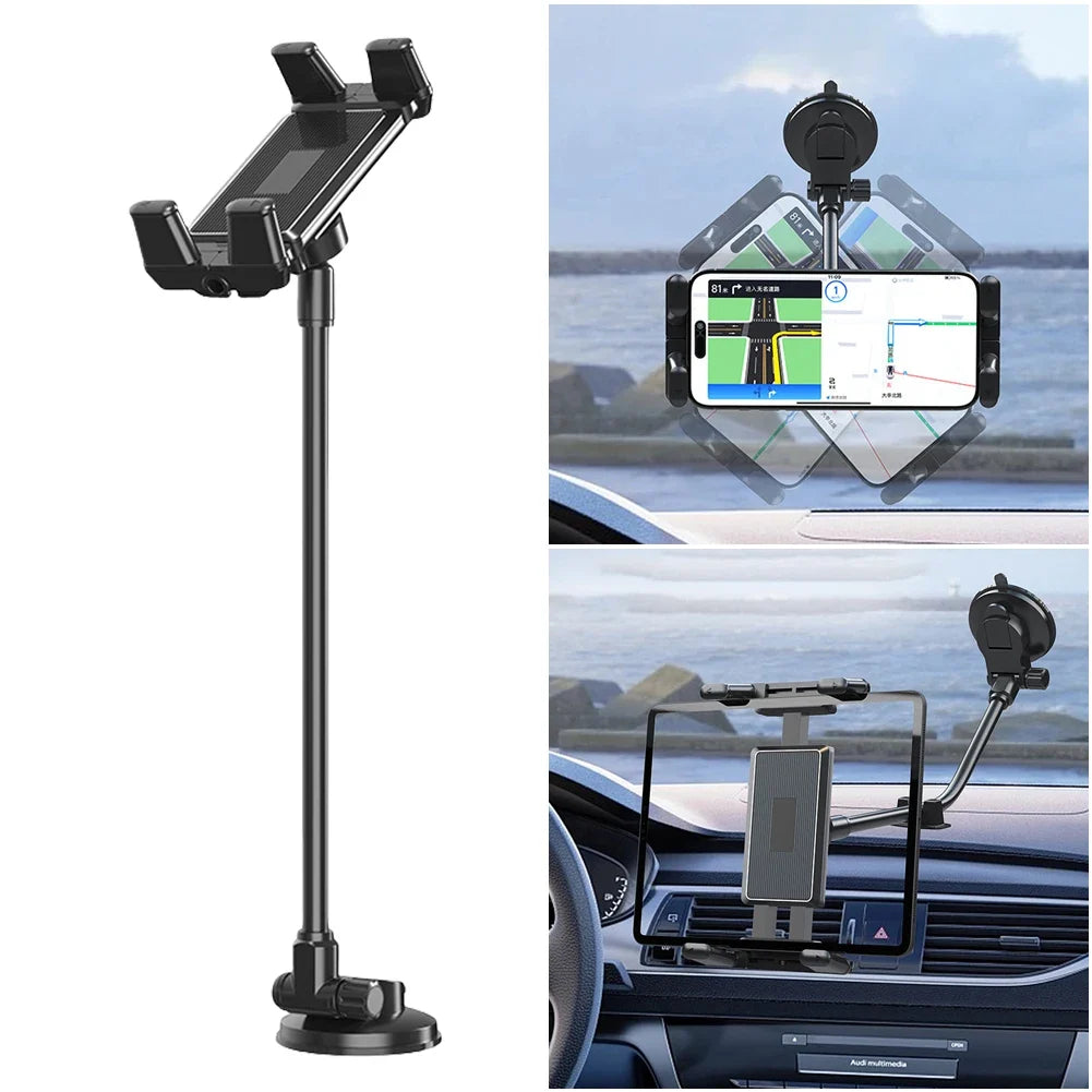 Suction Cup Dashboard Phone Tablet Holder Long Arm Gooseneck Car Phone Mount Qme