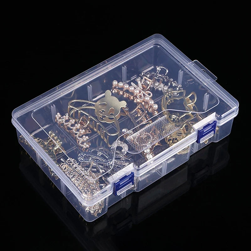 Transparent Plastic Organizer Box – Nail Art, Beads & Craft Plastic Storage Organizer Qme