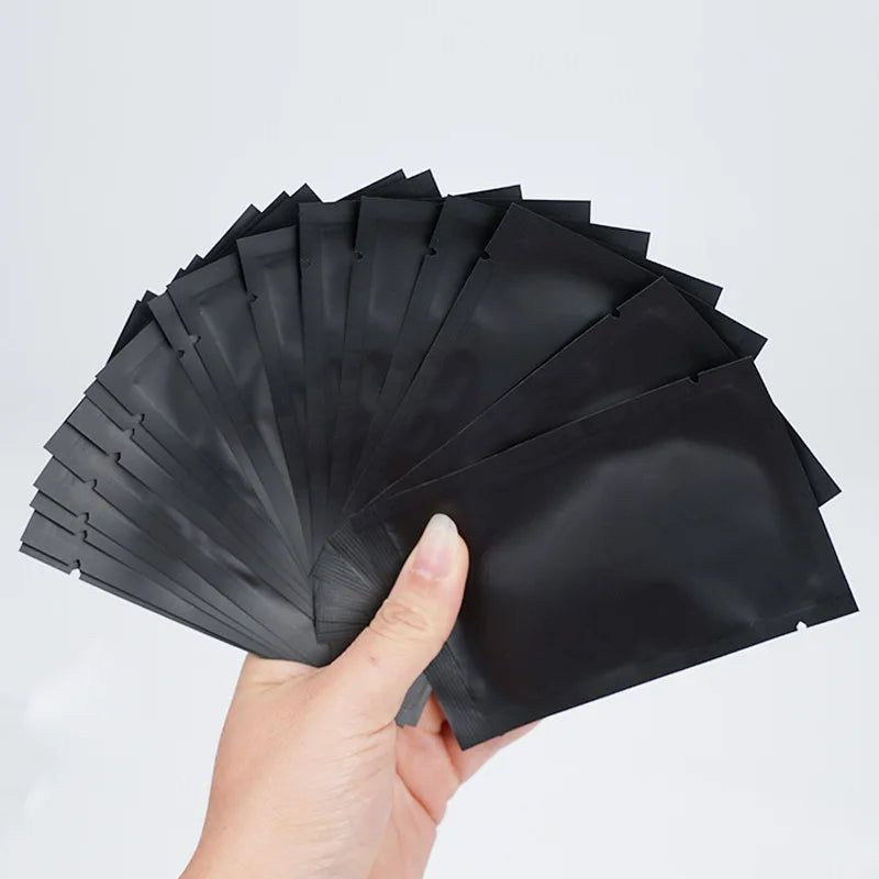 50 Pairs UV Black Hydrogel Eye Gel Pads for Lash Extensions Eyelash Extension Pads Qme