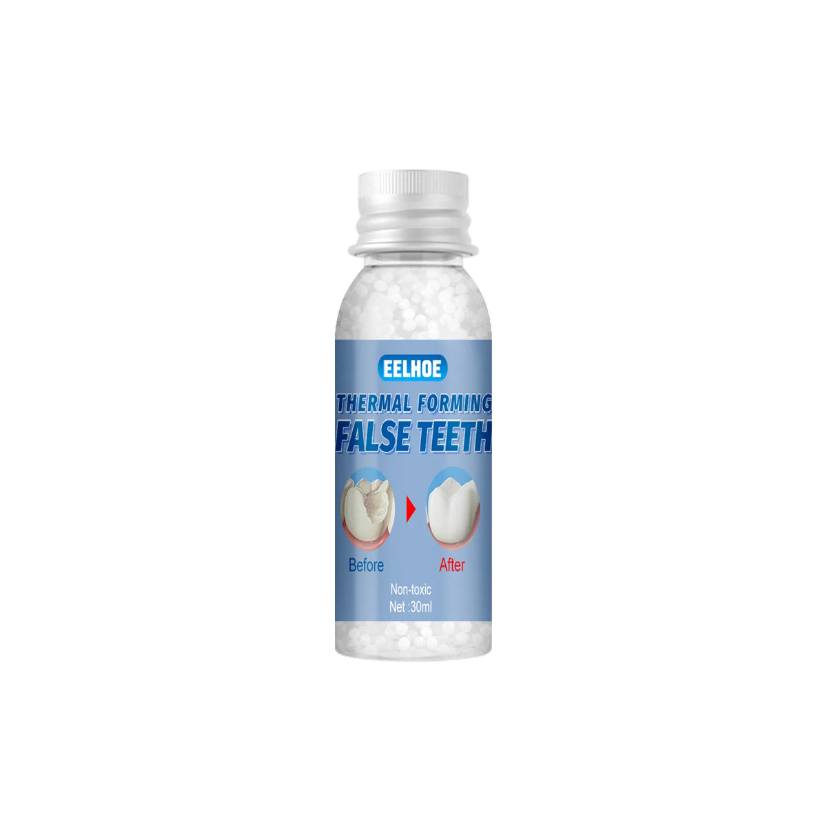EELHOE Moldable Resin False Teeth & Temp Filling Material Temporary Dental Kit Qst 30ml