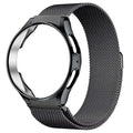 TPU Case & Metal Strap Samsung Galaxy Watch 6 Classic 47mm Smartwatch Case & Strap Qme Black B Watch 5Pro 45mm