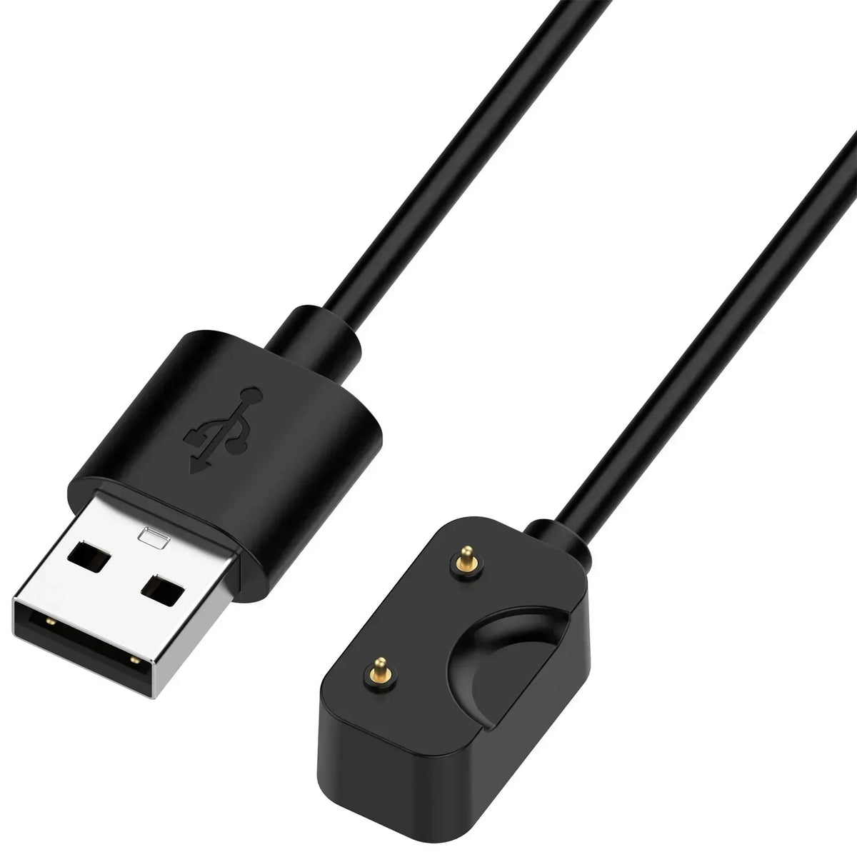 Samsung Galaxy Fit 3 Magnetic USB-C Charging Cable & Adapter Smartwatch Charging Cable Qme Black USB-55cm