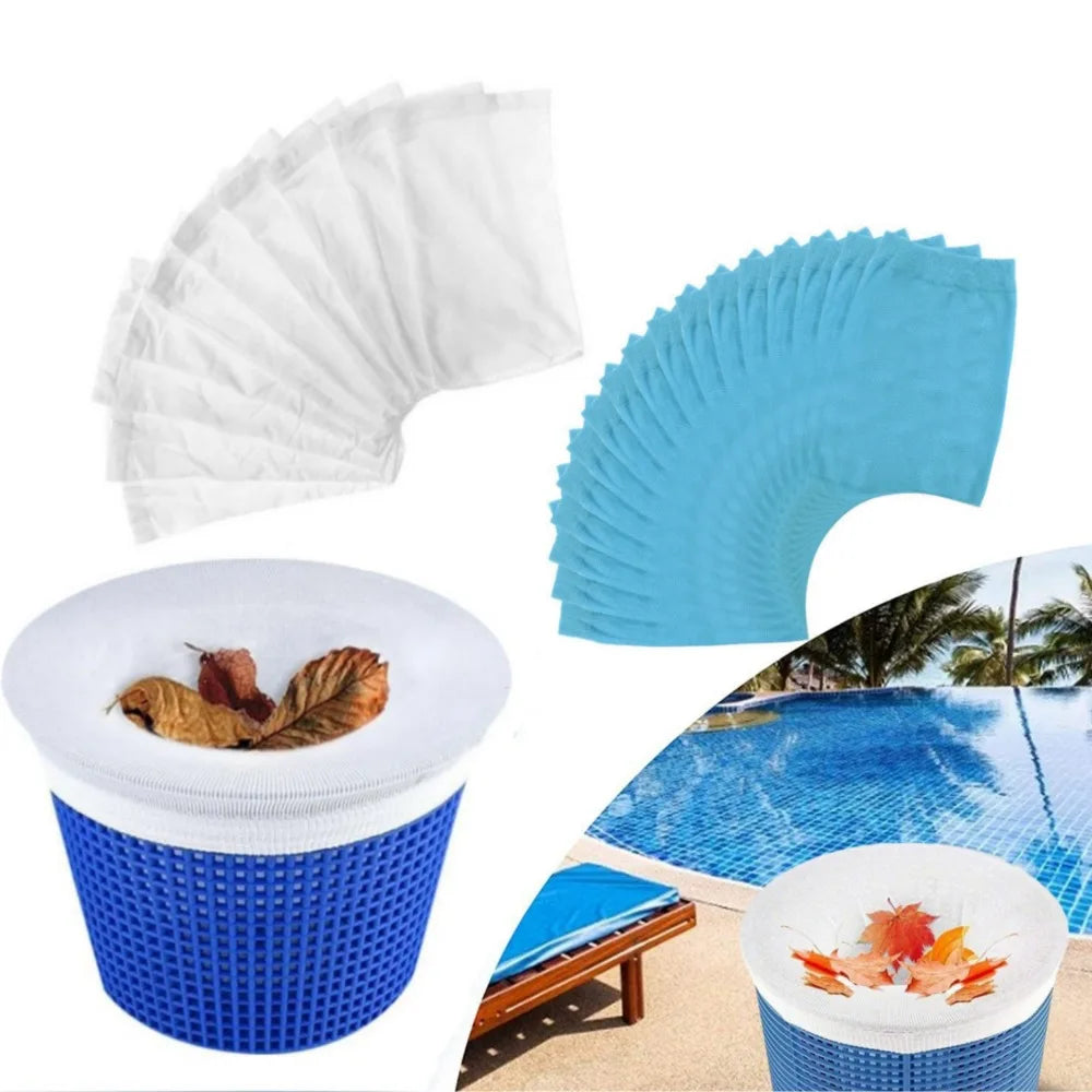 Pool Skimmer Nylon Filter Socks 10/20 Pack – Reusable Pool Skimmer Filter Socks Qme