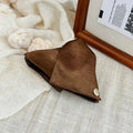 French Fabric Shell Triangle Shark Clip Hair Accessory Hair Clip Qst Brown