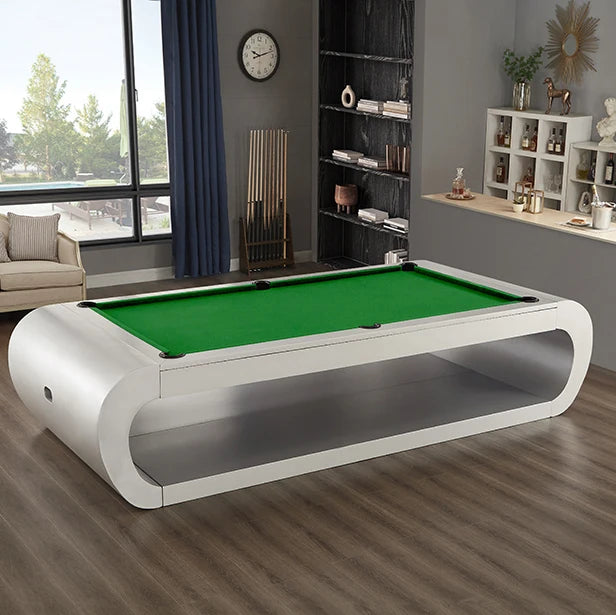 3-in-1 Solid Wood Pool Table 7ft 8ft 9ft | Marble Slate Luxury Billiard Pool Table Qst green