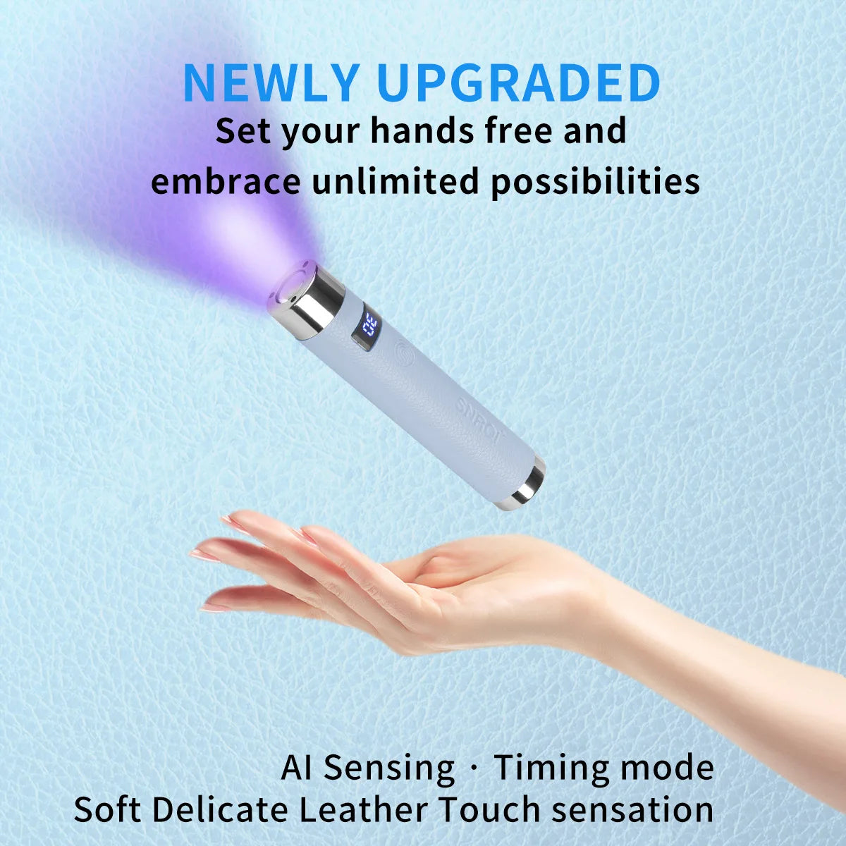 Mini UV LED Nail Lamp – AI Sensor Cordless Rechargeable Dryer UV LED Nail Lamp Qst