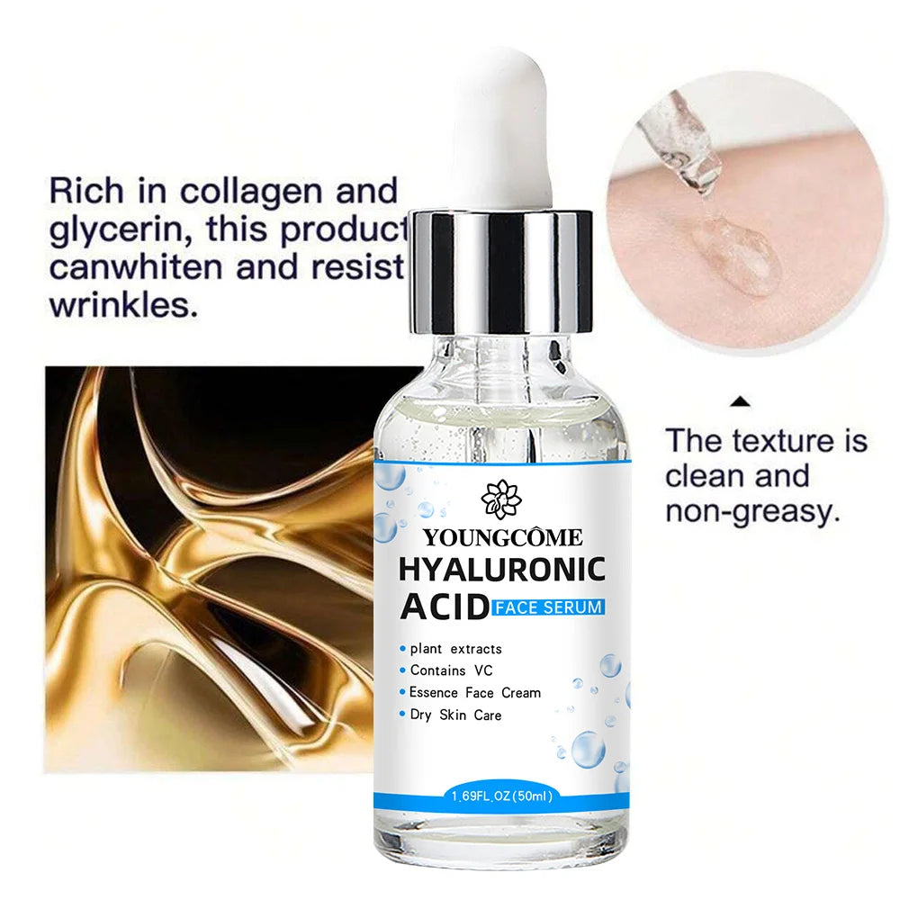 YOUNGCOME Hyaluronic Acid Facial Serum – Deep Moisturizing Facial Serum Qst