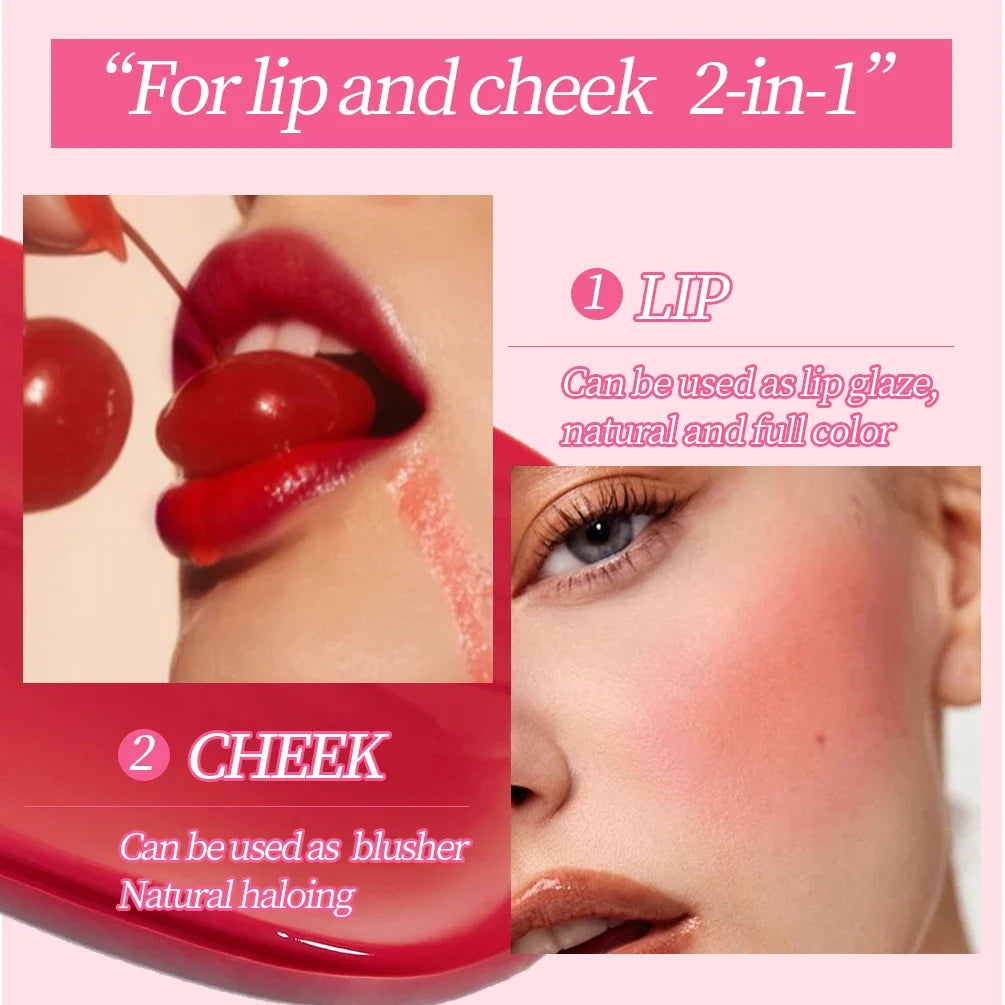 QIBEST Moisturizing Lip Glaze – Dual-Use Long-Lasting Color Lip Glaze Qme
