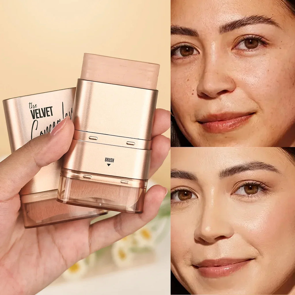 Qme 2-in-1 Concealer & Foundation Stick | Waterproof Concealer Foundation Stick Qme