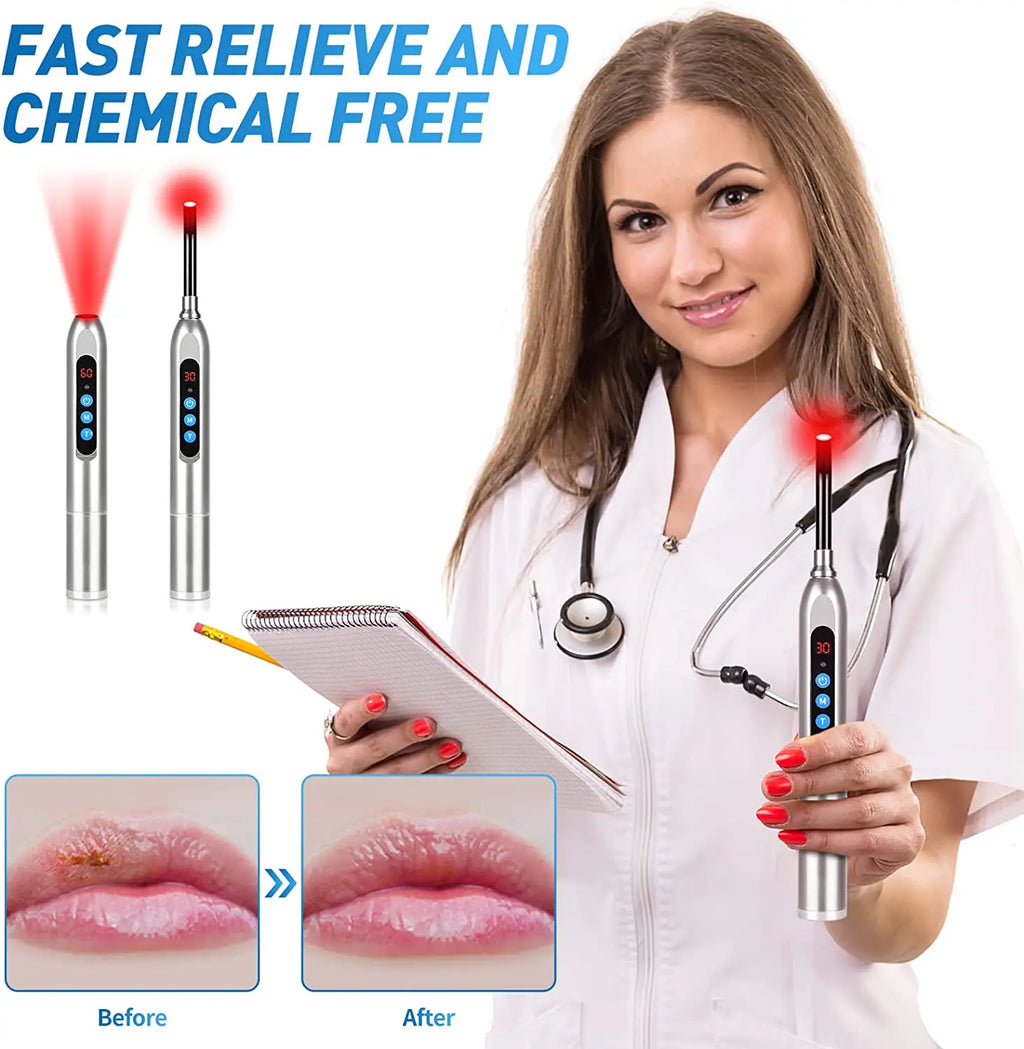 Red Light Therapy Device 660nm 850nm LED Wand – Oral & Body LED Light Therapy Device Qst