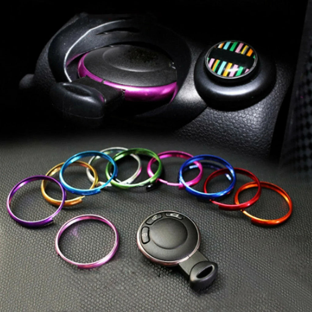 Aluminum Alloy Key Fob Ring Trim – MINI R55 R56 R57 R58 R59 R60 Key Fob Trim Ring Qme