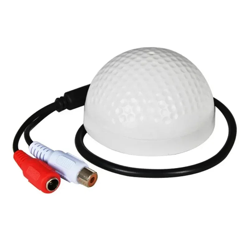 CCTV Audio Pickup Microphone Half Ball Sound Monitor Surveillance Microphone Qme