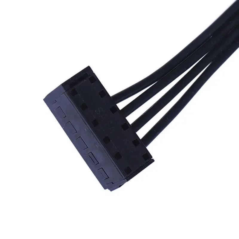 ATX 4-Pin to Dual Right-Angle 15-Pin SATA HDD Power Cable 5-Pack SATA Power Adapter Cable Qme