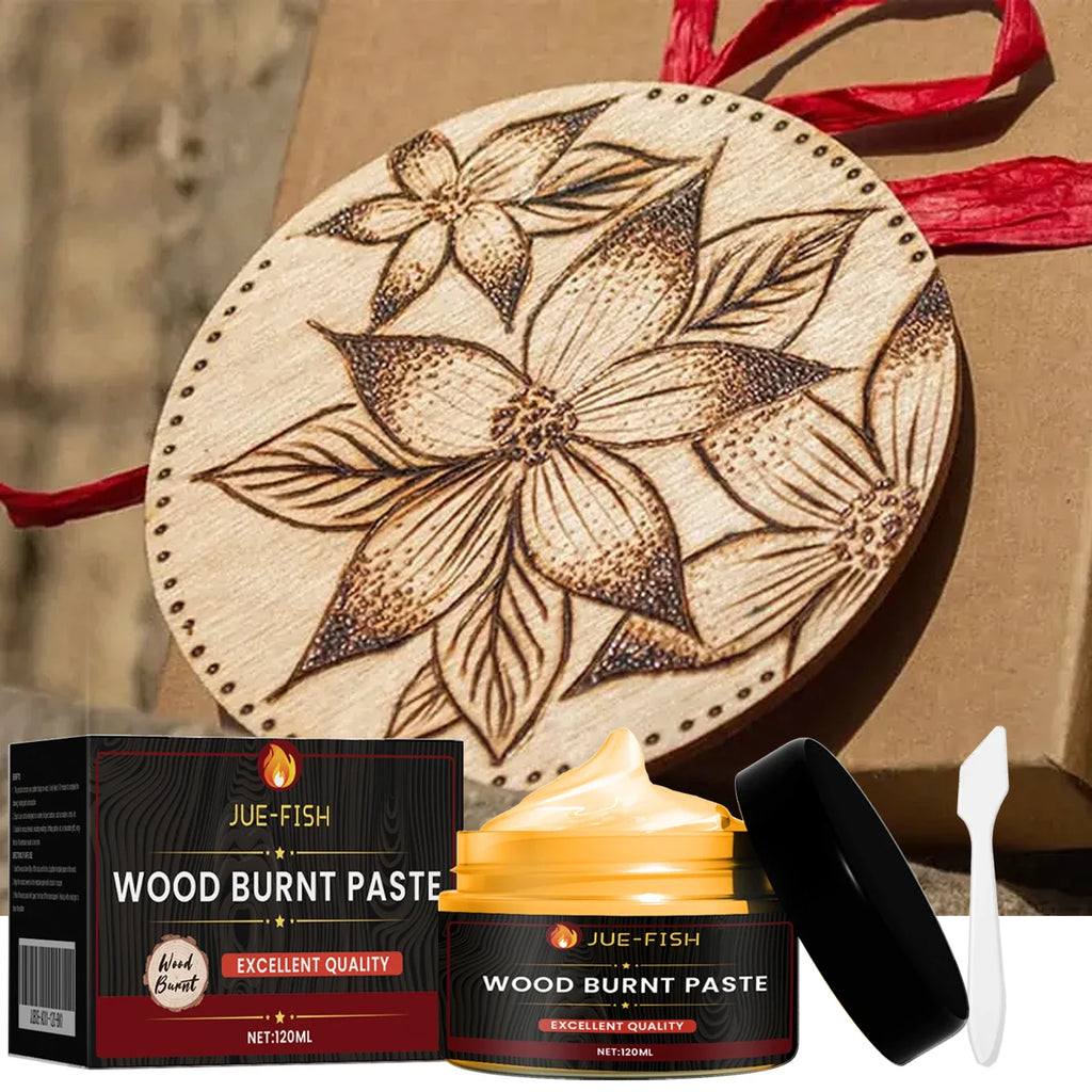 Wood Burning Paste 120ml | DIY Pyrography Pattern Cream Pyrography Craft Paste Qme