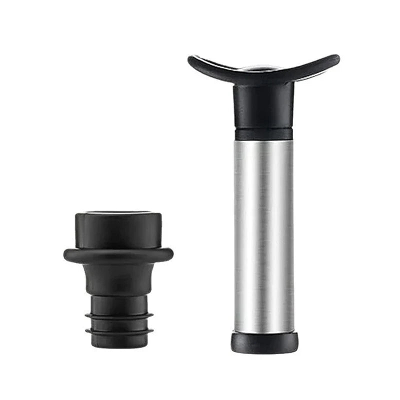 Stainless Steel Manual Vacuum Wine Stopper & Pump Saver Wine Stopper Qme