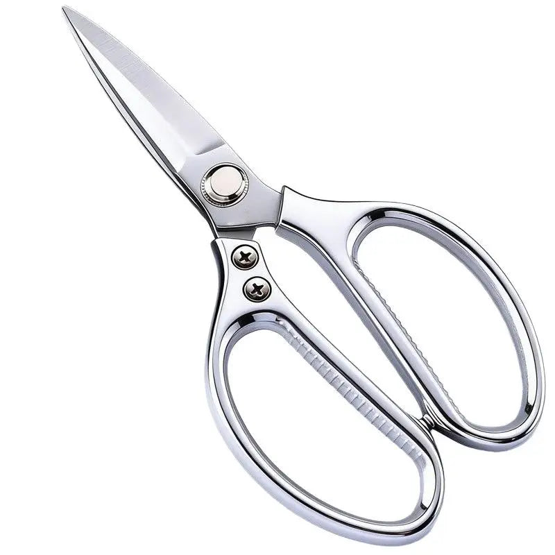 Heavy-Duty Stainless Steel Kitchen Shears & Poultry Scissors Kitchen Shears Qme silvery