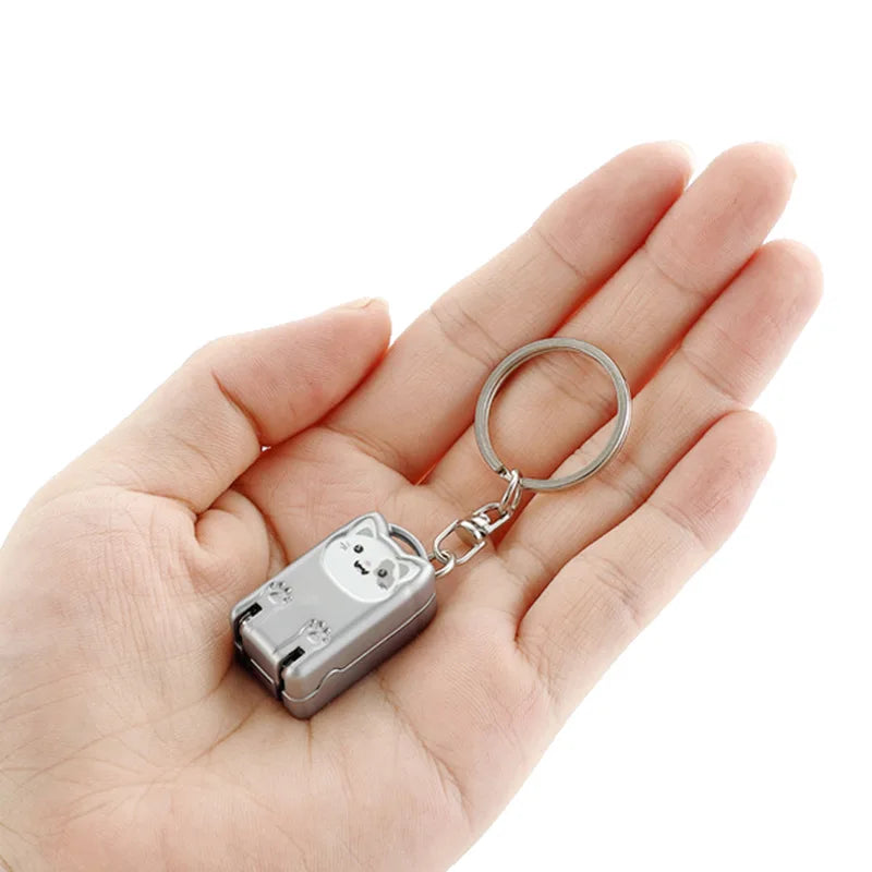 Portable Folding Nail Clipper Stainless Steel Mini Pendant Folding Nail Clipper Qme