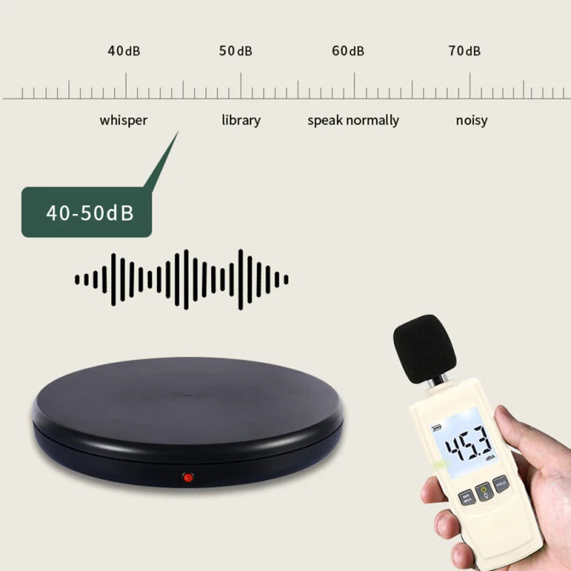 45CM Motorized 360° Rotating Display Stand – 100kg Turntable Rotating Display Stand Qst