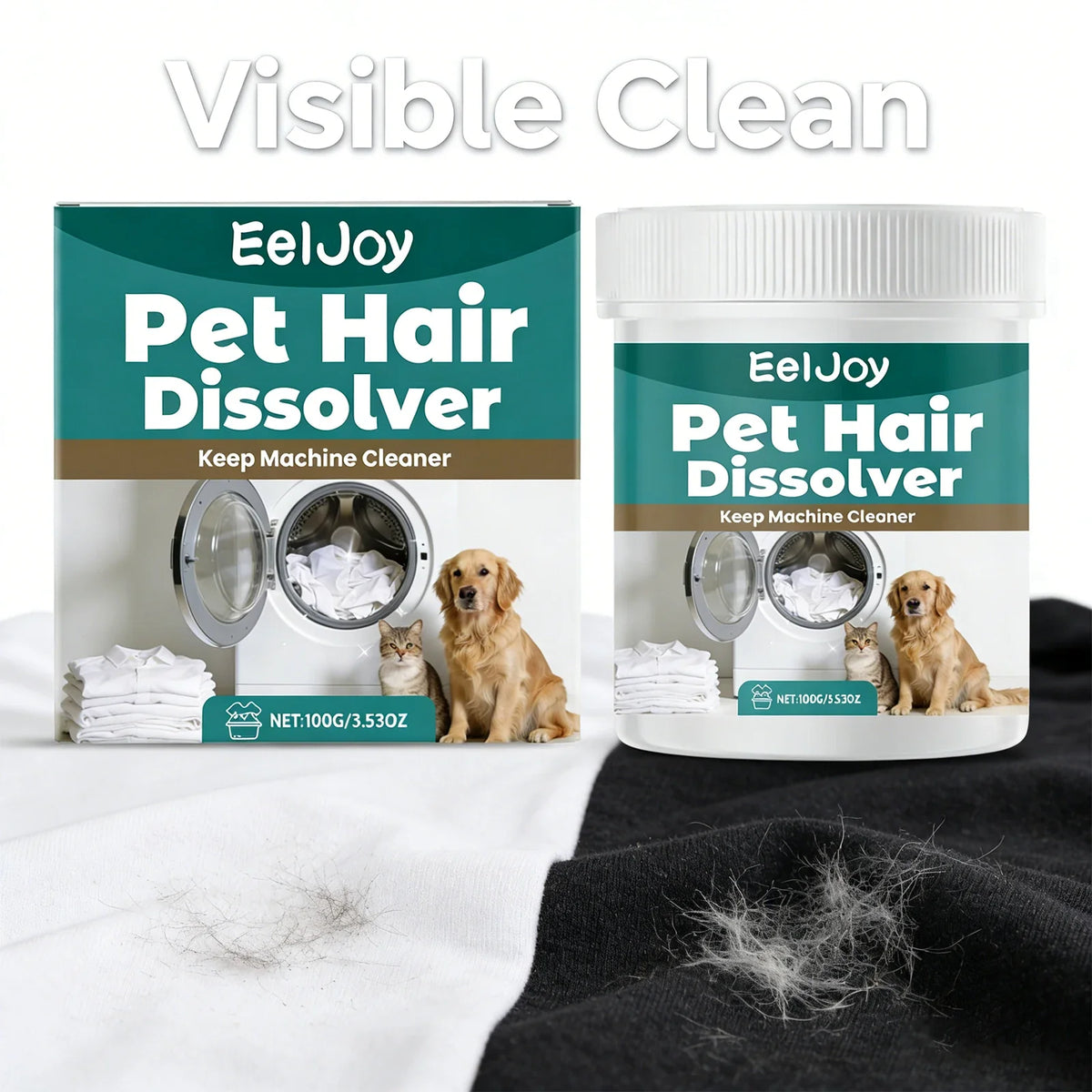 Pet Hair Dissolving Laundry Agent – Safe for Clothing & Fabrics Laundry Cleaning Agent Qme