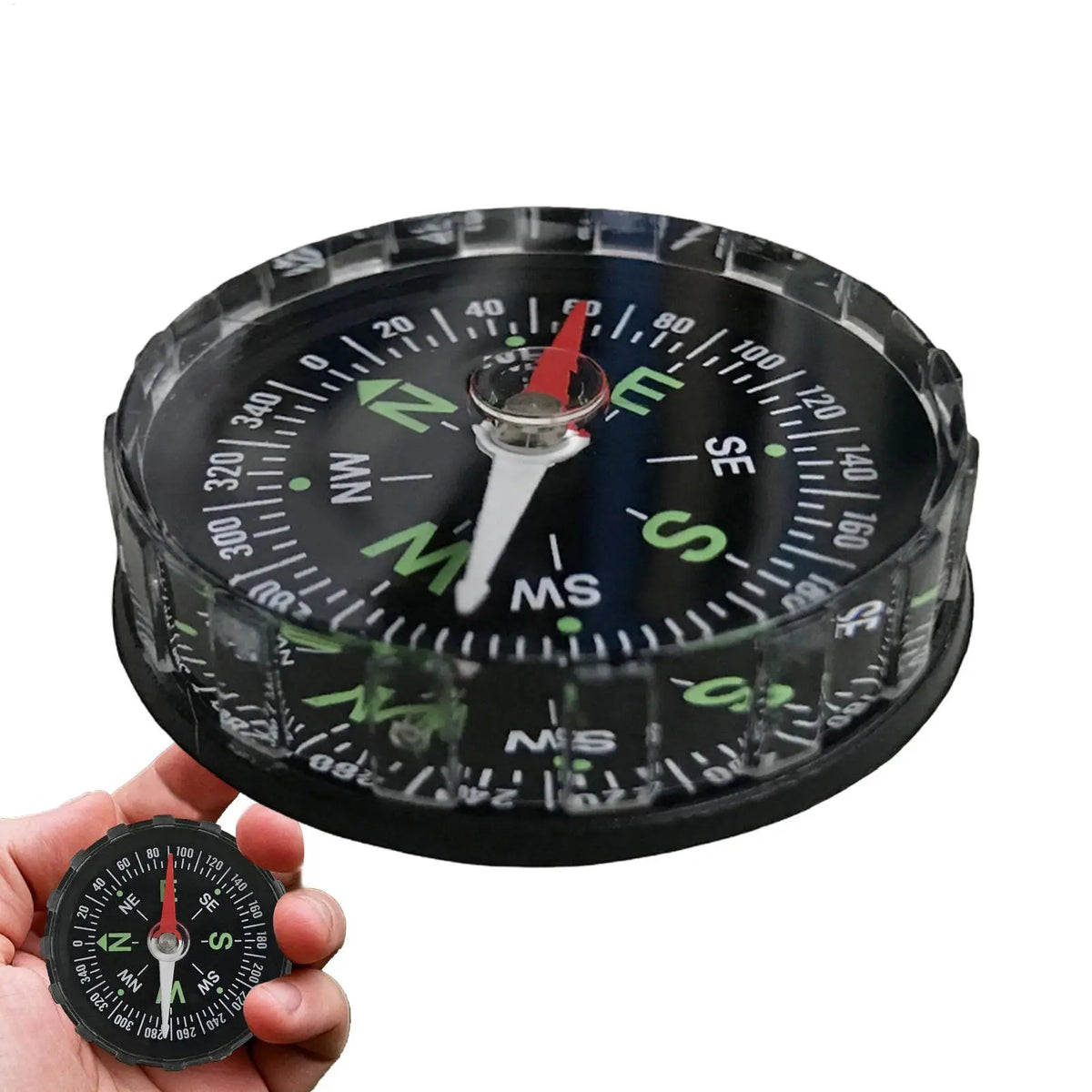 Portable Aluminum Compass for Camping, Hiking & Boating Outdoor Compass Qme