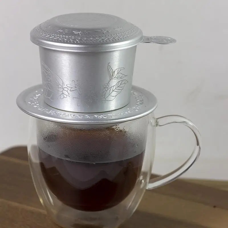 Portable Aluminum Vietnamese Coffee Dripper Filter – Compact Coffee Dripper Filter Qme