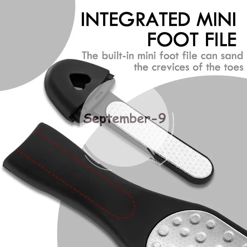 Dual-Sided Stainless Steel Foot File Pedicure Tool | Qme Foot File Tool Qme
