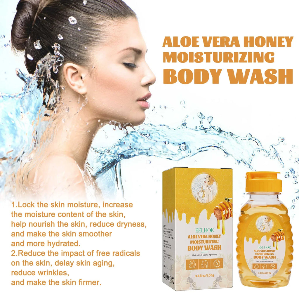 EELHOE Brightening Exfoliating Honey Shower Gel 100g Body Wash Brightening Body Wash Qst