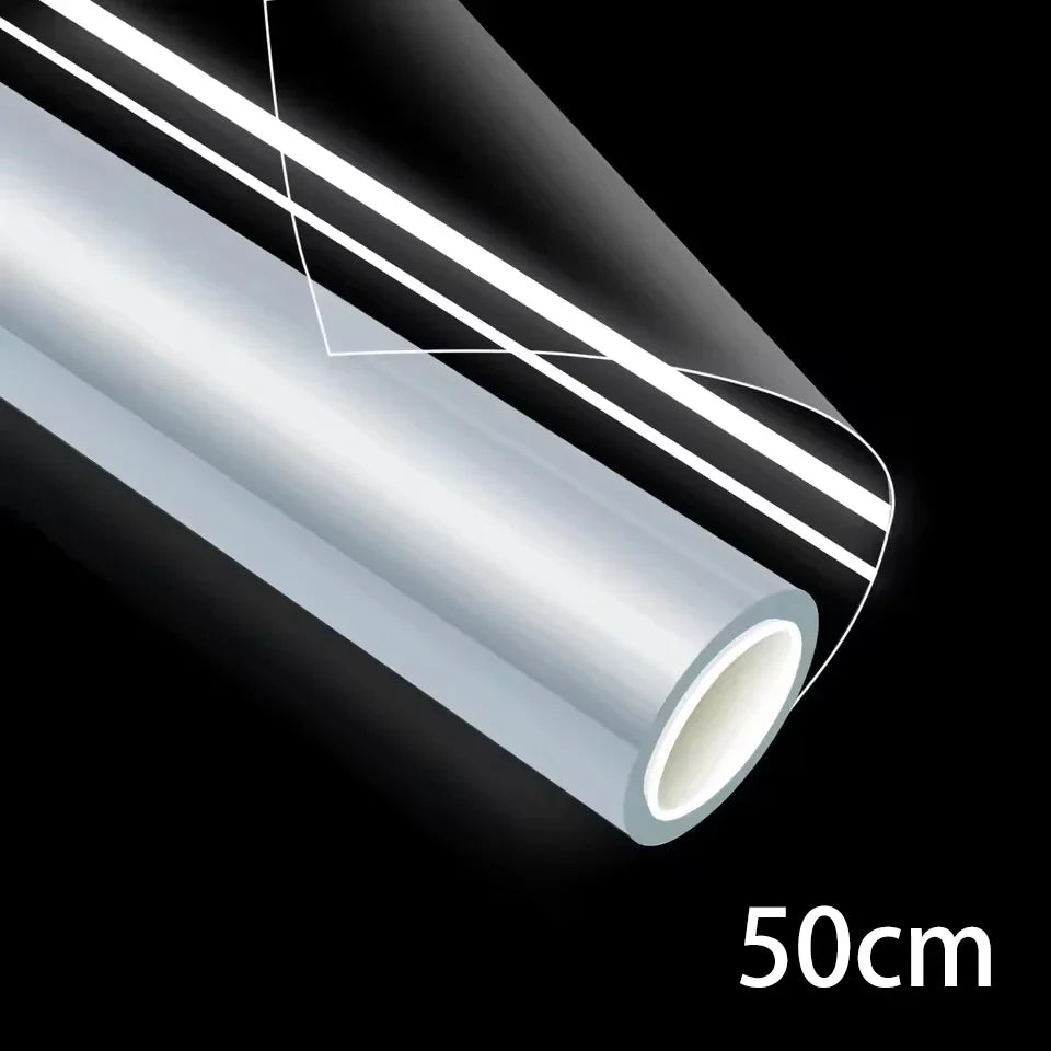 Transparent Shatterproof Safety Window Film | Self-Adhesive PET Safety Window Film Qme fangbaomo 50cmX5m