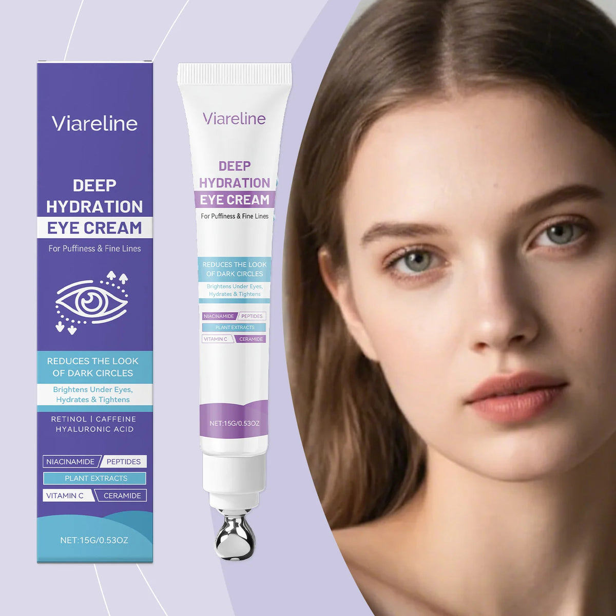 VIARELINE Eye Cream – Firming, Brightening & Smoothing Eye Cream Qst