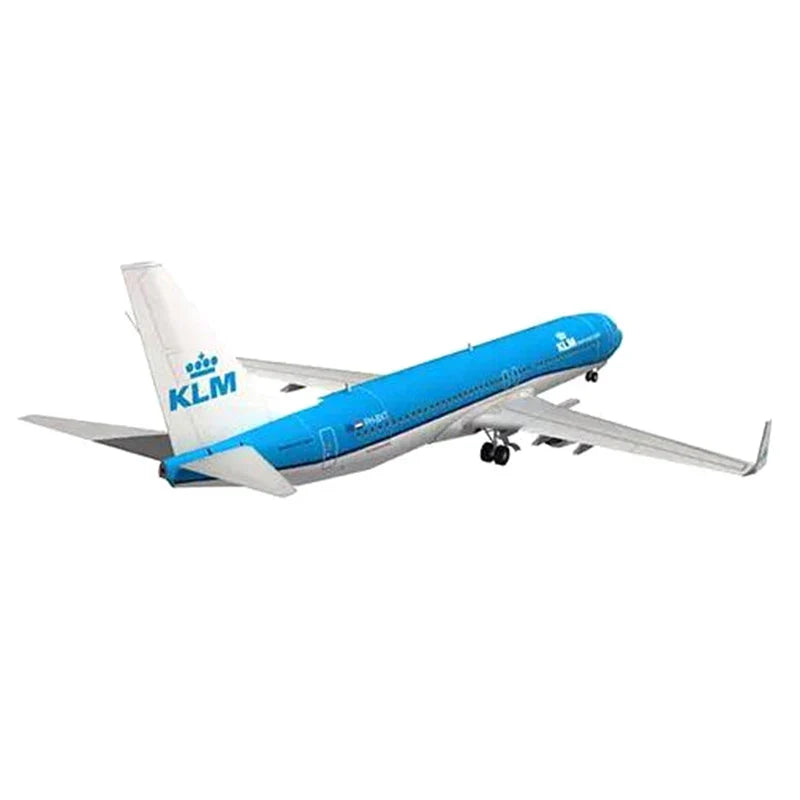 Boeing 737 Dutch Airlines 1:100 Scale 3D Paper Model DIY Kit 3D Paper Model Kit Qme