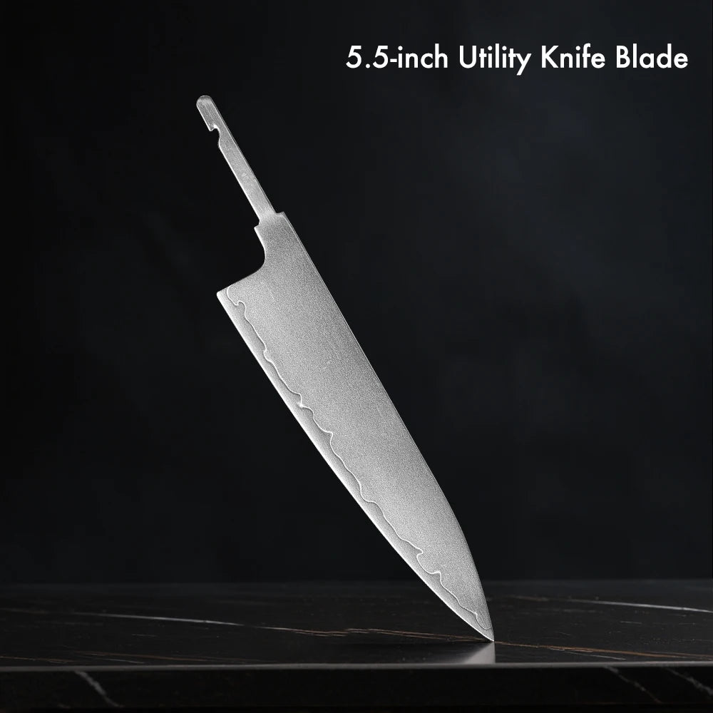 DASHWAY Japanese Hand Forged Blank Blade – DIY Kitchen Knife Blank Knife Blade Qst Utility Blade