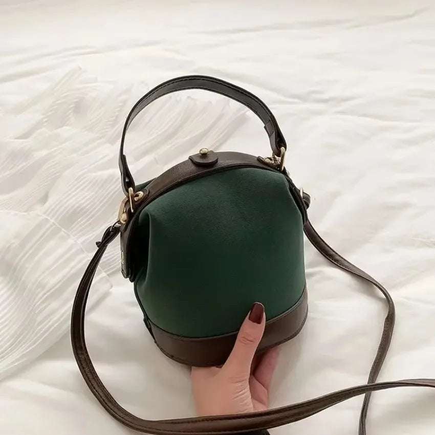 Korean Bucket Bag – PU Crossbody Shoulder Handbag | 4 Colors Crossbody Bucket Bag Qme
