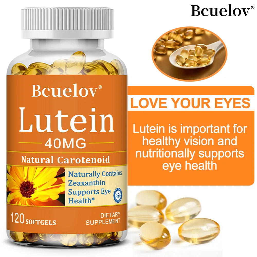 Natural Lutein 40mg Eye Health Supplement – Non-GMO Antioxidant Eye Health Supplement Qst