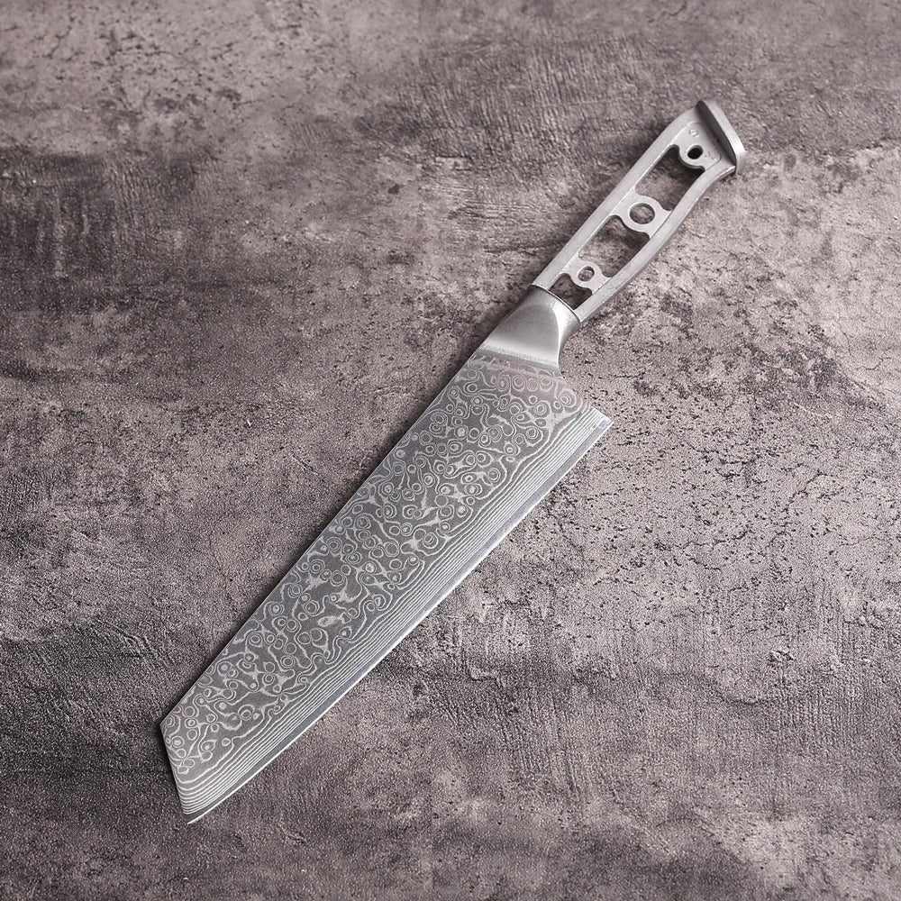 MOSTODOZO 8.5" Kiritsuke Blank Blade – 67-Layer Damascus Steel Chef Knife Blank Qst