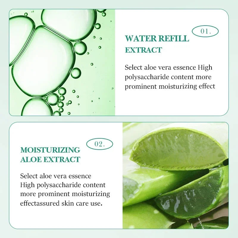 SADOER Aloe Vera Foaming Face Wash Soap – Moisturizing & Firming Foaming Facial Cleanser Qme