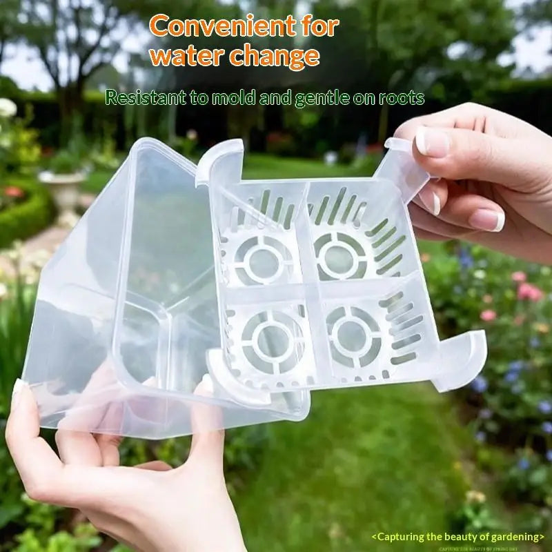 Hydroponic Net Pot Breathable Basket Flowerpot | 4" Tulip Planter Hydroponic Net Pot Qme