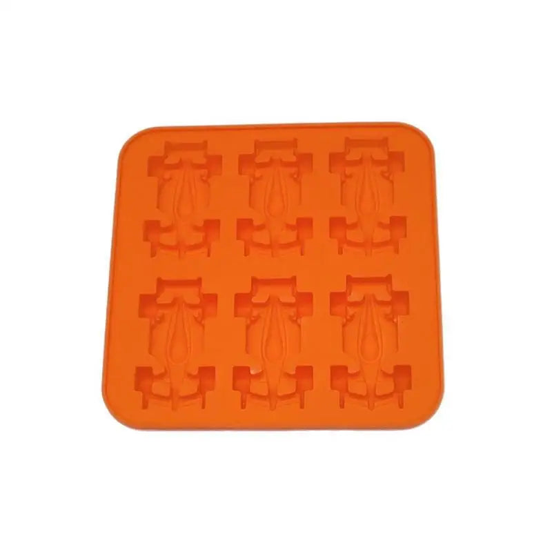 3D Racing Car Silicone Ice Mold | 6-Cavity Chocolate Jelly Tray Silicone Baking Mold Qme A1