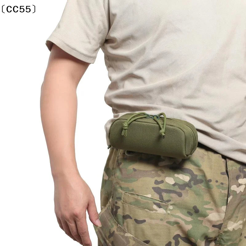 MOLLE Tactical Glasses Case – 1000D Nylon Shockproof Sunglasses Pouch Tactical Glasses Case Qst