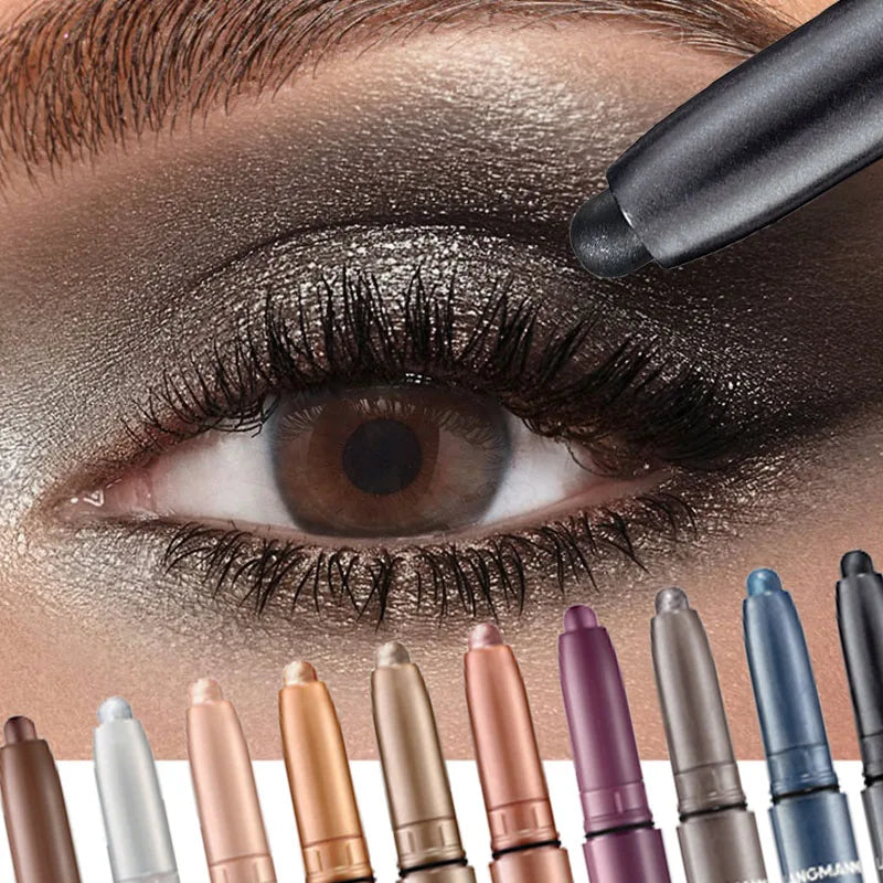 Waterproof Eyeshadow Pencil Stick – Matte & Pearlescent, 24 Colors Eyeshadow Pencil Qme