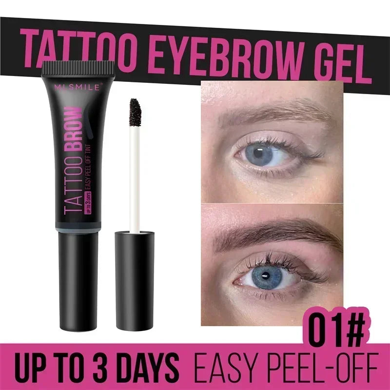 Peel-Off Eyebrow Tint Gel | Semi-Permanent Waterproof Eyebrow Tint Gel Qme