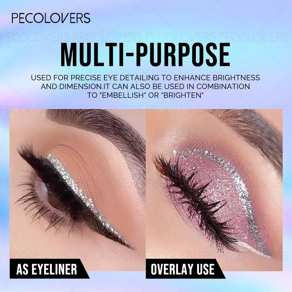 Highly Pigmented Liquid Eyeshadow Sparkle Eyeliner – 6 Colors Liquid Eyeshadow Qme