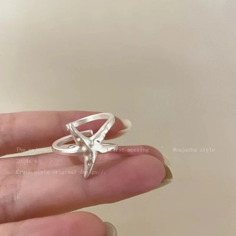 Minimalist Handmade Couple Ring for Women – Vacation Style Minimalist Ring Qme haixing resizable