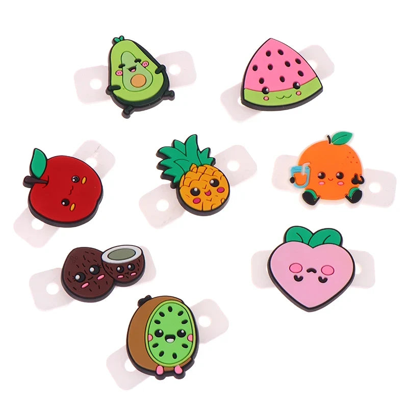 Cartoon Fruit Tennis Vibration Dampeners – 8-Pack Silicone Tennis Dampener Qme