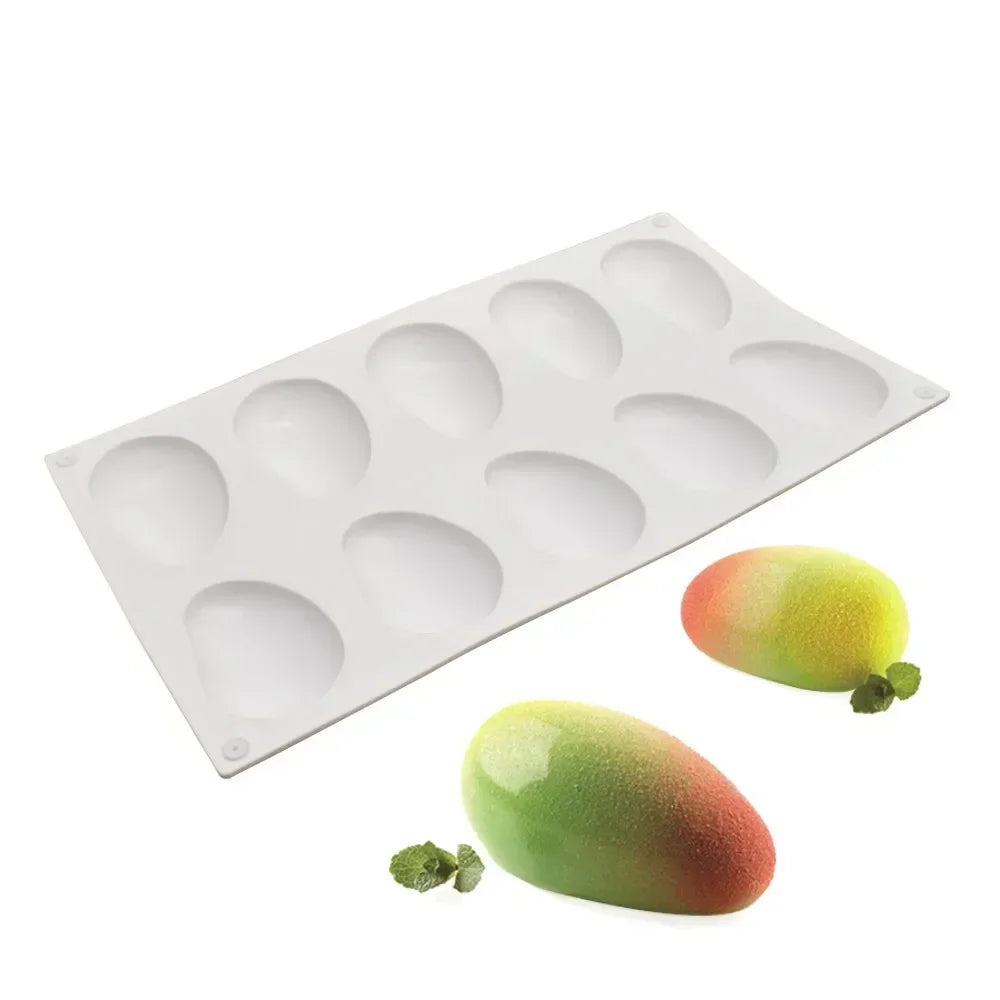 Silicone Fruit Mousse Cake Molds – 8 Shapes | Food-Grade Silicone Baking Mold Qme Mango