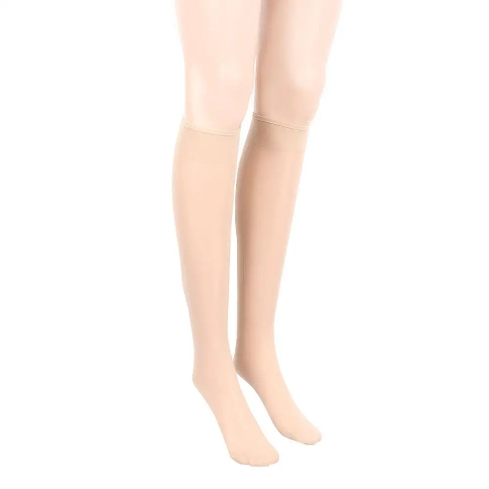 Women's Sheer Thigh High Stockings – Transparent Tights Thigh High Stockings Qme Nude One Size