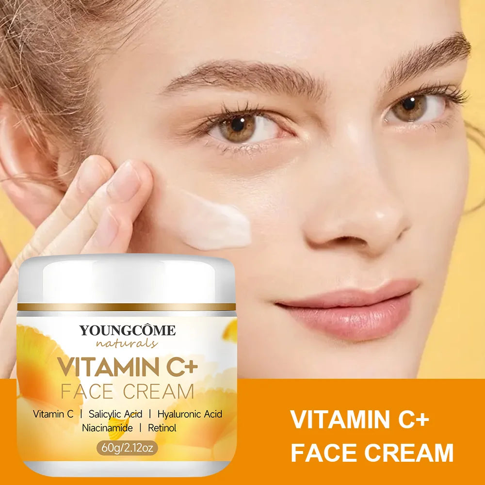 YOUNGCOME Vitamin C Face Cream – Retinol & Hyaluronic Moisturizer Face Moisturizer Cream Qst