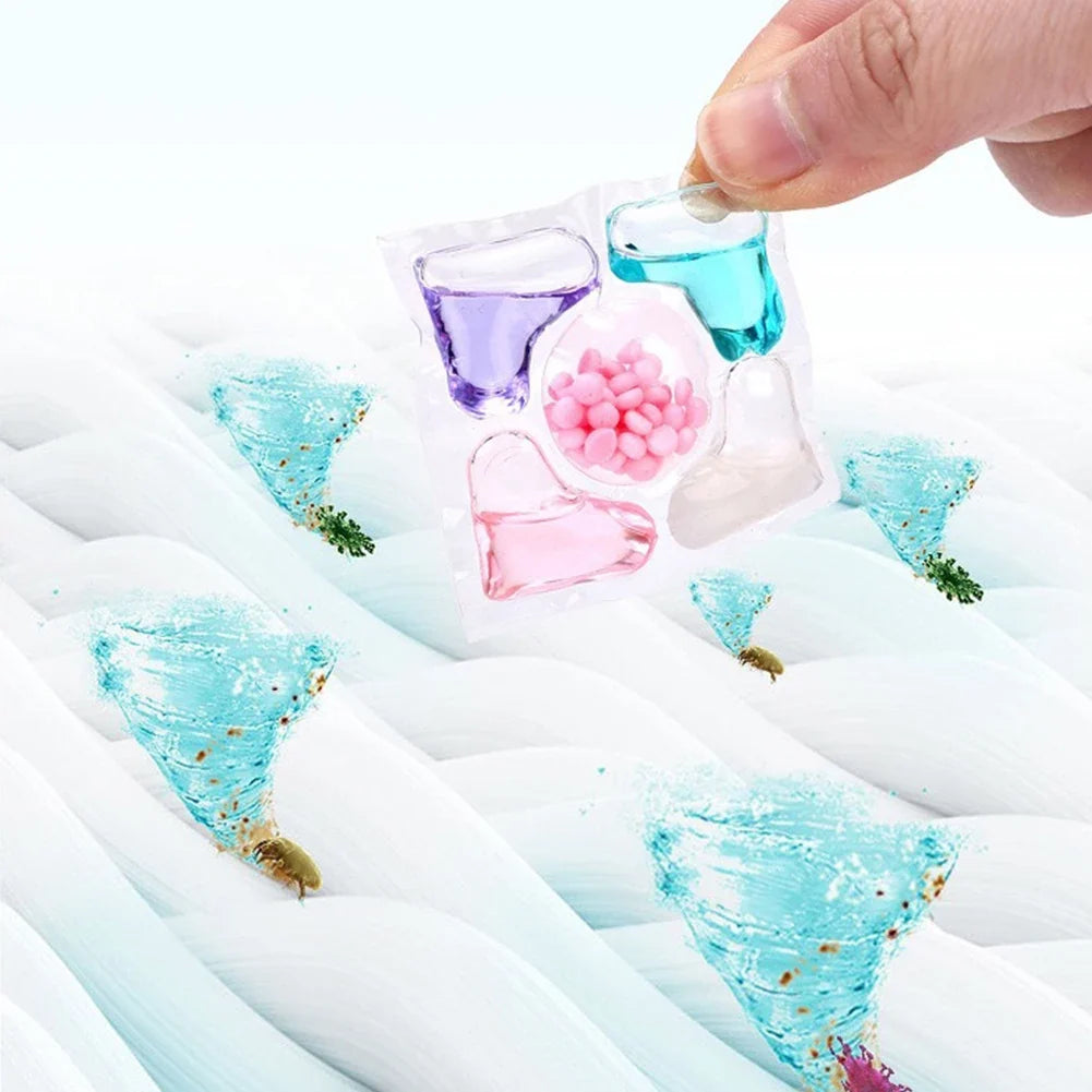 5-in-1 Laundry Detergent Capsules with Fragrance Beads 50pk Laundry Detergent Pods Qme