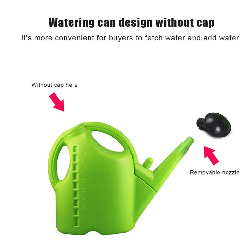 9L Large Plastic Watering Can with Adjustable Spout | Qme Garden Watering Can Qme